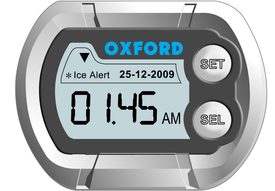 Deluxe digital clock Temp & Ice warner